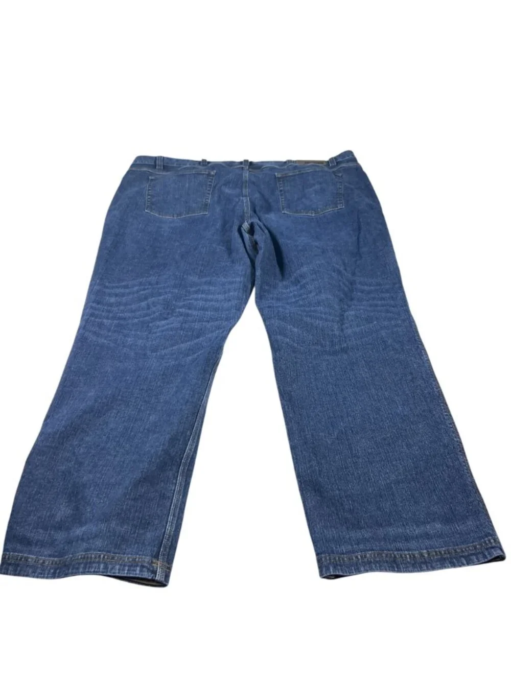 Duluth Trading Mens Blue Denim Flex Ballroom Jeans Size 48x32 Relaxed Fit